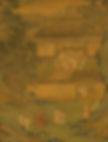 Traditional clothes of the Yuan Dynasty (960 — 1279) on painting "Dongshan Sizhu Tu" by an artist of Yuan