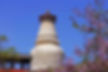 Pagoda of Miaoying Temple in Beijing, The Oldest and Biggest Extant Lama Pagoda or Fubo Shi Ta in China.