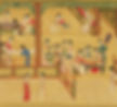 Traditional Fans in the Painting "Spring Morning in the Han Palace" by Qiu Ying