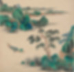 Chinese landscape painting about sorrow and solitary