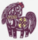 Traditional Chinese Paper Cutting Horse by Qin Shijiao.