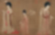 Court Ladies Adorning Their Hair with Flowers by Zhou Fang
