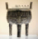 Unearthed Bronze Ding of the Zhou Dynasty