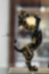 Unearthed Bronze Tiger with Inlaying Gold and Silver of the Spring and Autumn Period