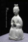 White Glaze Figurine of Northern Song Dynasty (960 — 1127), Believed as Lu Yu the Sage of Tea