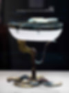 Gilding Copper Wine Cup (Er Bei) and Its Shelf of the Han Dynasty