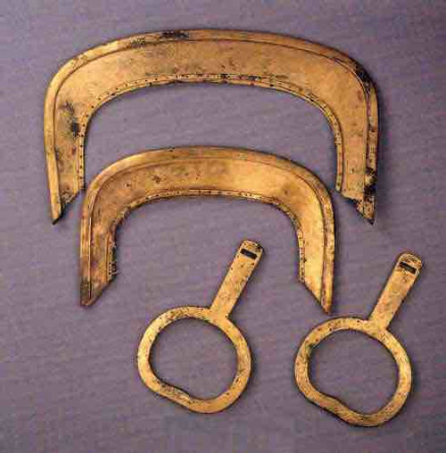 Unearthed Golden Stirrup of Era of Three Kingdoms, Jin, North and South Dynasties