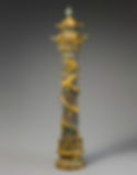 Dragon Pan Long on Incense Tube of the Qing Dynasty
