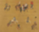 Painting of Emperor Shizu of Yuan (1215 — 1294) in Hunting (Yuan Shi Zu Chu Lie Tu), By Artist Liu Guandao of the Yuan Dynasty