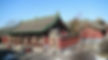 Xuan Shan Ding or Overhanging Gable Roof of Ancient Shuanglin Temple in Pingyao