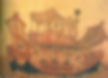 Exquisite Boat on Part of The Picture of the Ode of the River Goddess, by Great Poet and Artist Gu Kaizhi (348 — 409)